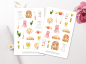 Preview: Picknick Sticker Set